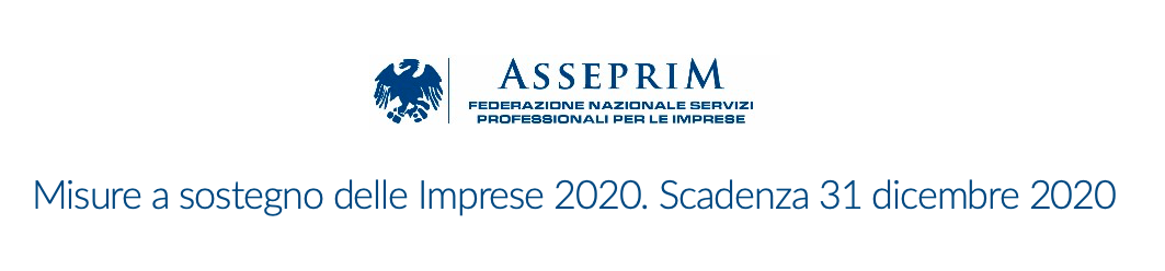 Misure a sostegno delle Imprese 2020